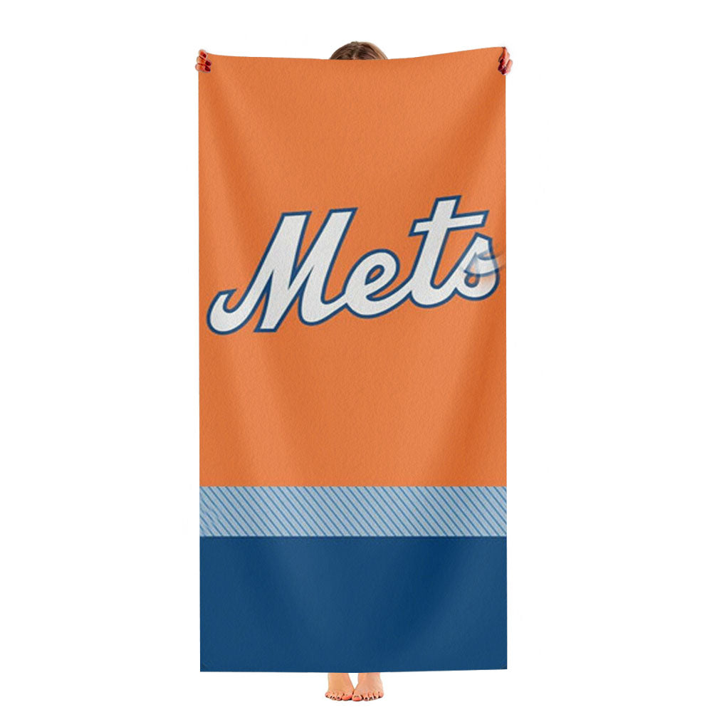 New York Mets Mlb Ultra-Soft Luxury Bathroom Towels