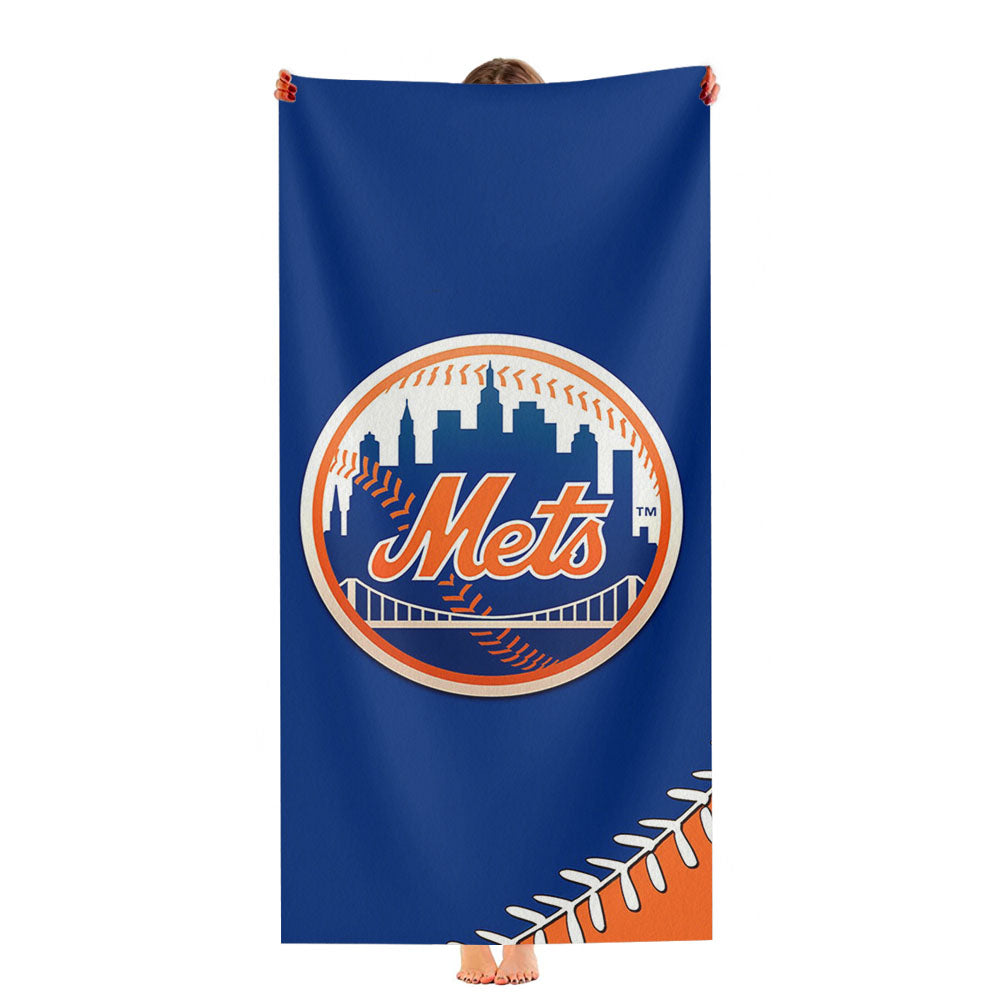 New York Mets Mlb 4 Ultra-Soft Luxury Bathroom Towels