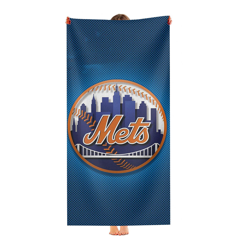 New York Mets Ny Logo Ultra-Soft Luxury Bathroom Towels
