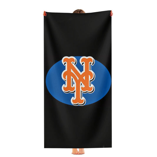 New York Mets Text Ultra-Soft Luxury Bathroom Towels
