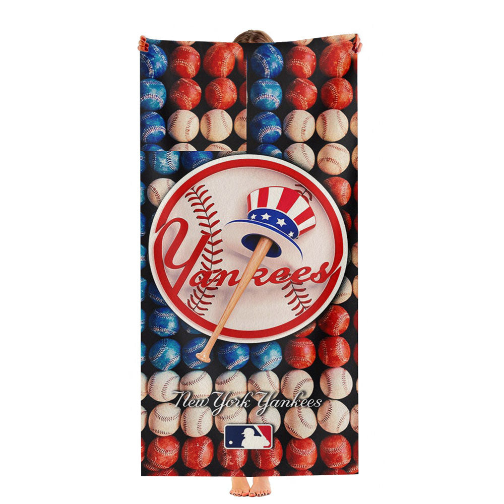 New York Yankees Baseball Mlb Best Ultra-Soft Luxury Bathroom Towels