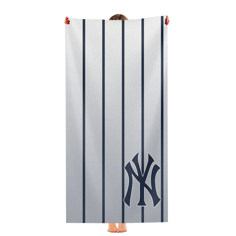 New York Yankees Pattern Ultra-Soft Luxury Bathroom Towels