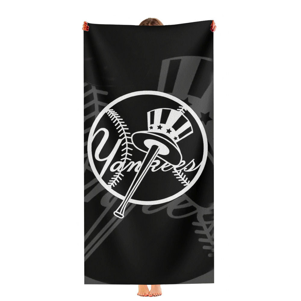 New York Yankees Unique Black And White Ultra-Soft Luxury Bathroom Towels