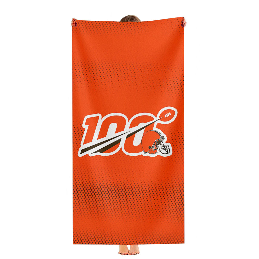 Nfl 100Th Cleveland Browns Wallpapers Ultra-Soft Luxury Bathroom Towels