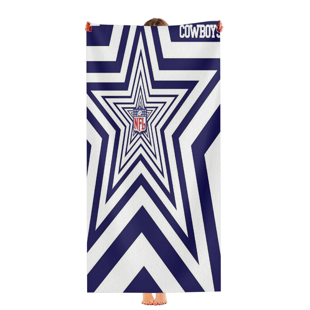 Nfl Dallas Cowboys Star Ultra-Soft Luxury Bathroom Towels