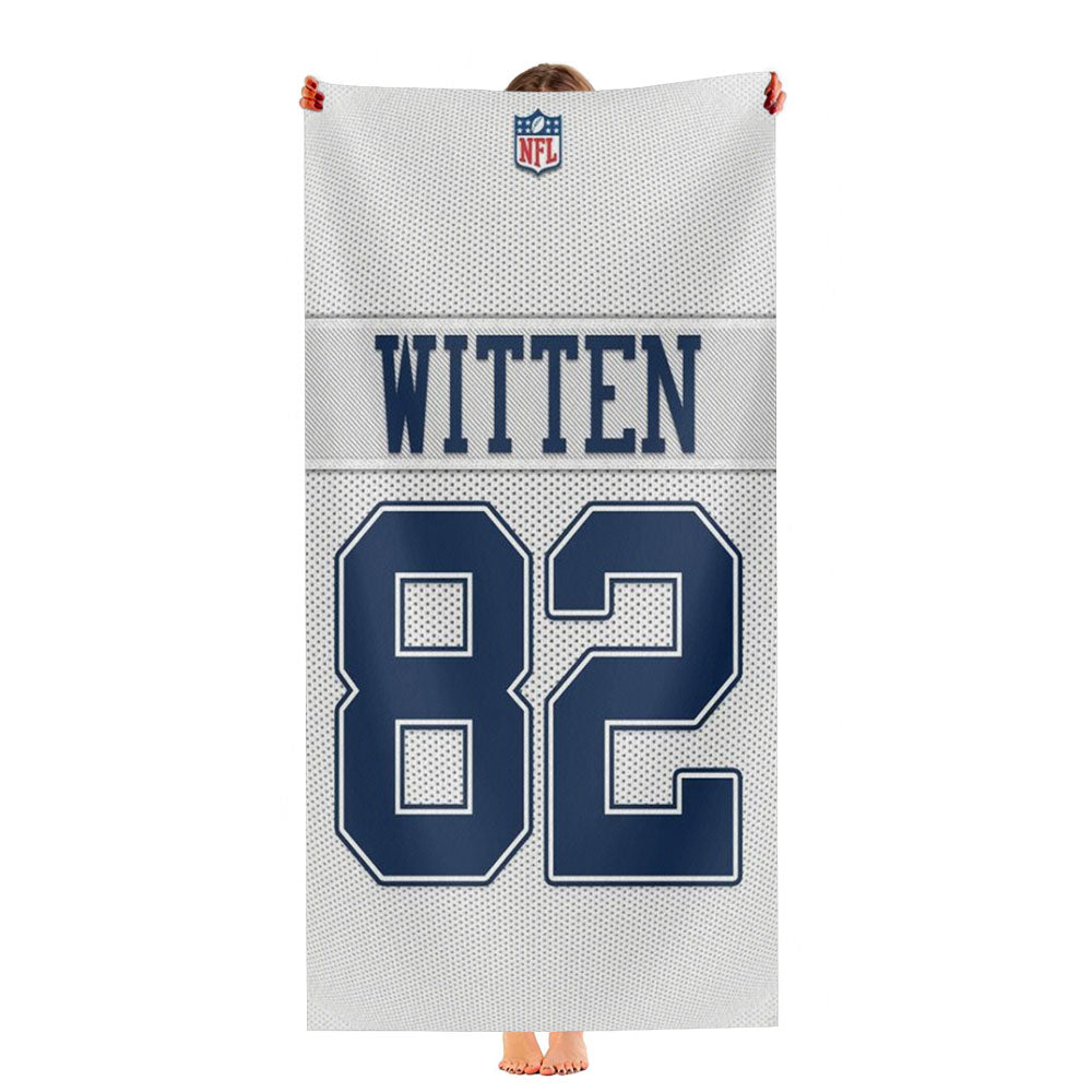 Nfl Jason Witten 82 Dallas Cowboys Jersey Ultra-Soft Luxury Bathroom Towels
