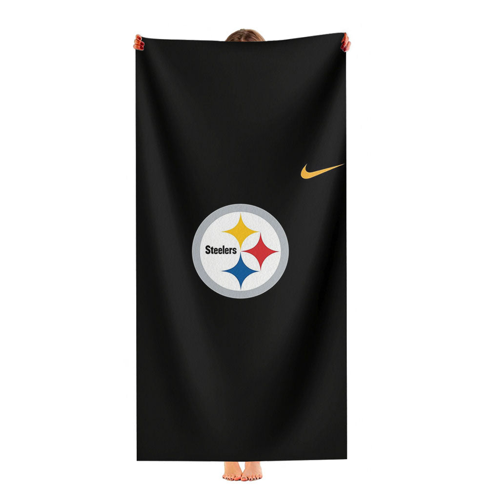 Nfl Pittsburgh Steelers Black Wallpapers Ultra-Soft Luxury Bathroom Towels