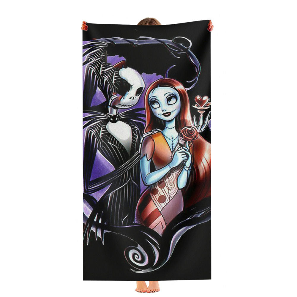 Nightmare Before Christmas Cartoon Ultra-Soft Luxury Bathroom Towels