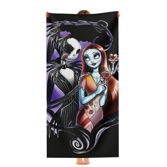 Nightmare Before Christmas Cartoon Ultra-Soft Luxury Bathroom Towels