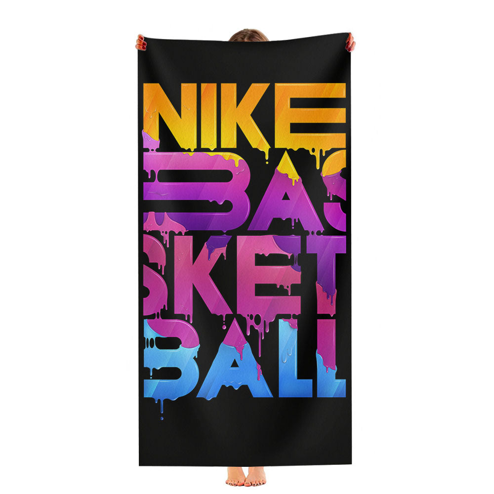 Nike Basket Ball Art Design Ultra-Soft Luxury Bathroom Towels