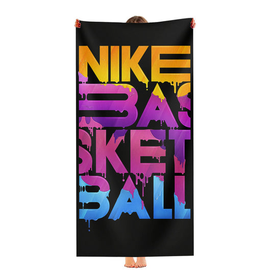 Nike Basket Ball Art Design Ultra-Soft Luxury Bathroom Towels