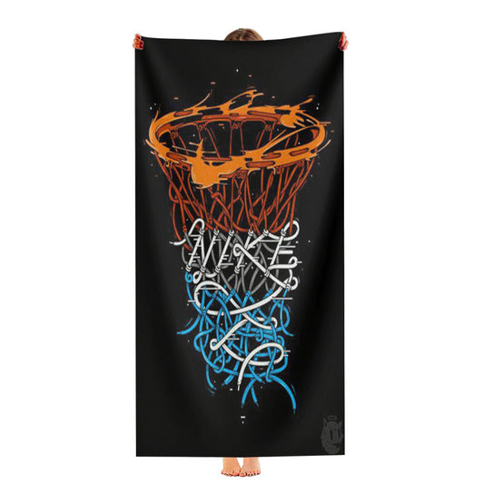 Nike Doodle Art Wight Ultra-Soft Luxury Bathroom Towels