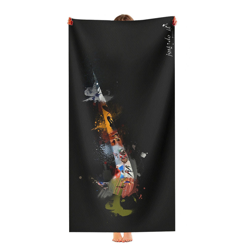 Nike Graffiti Full Colors Logo Ultra-Soft Luxury Bathroom Towels