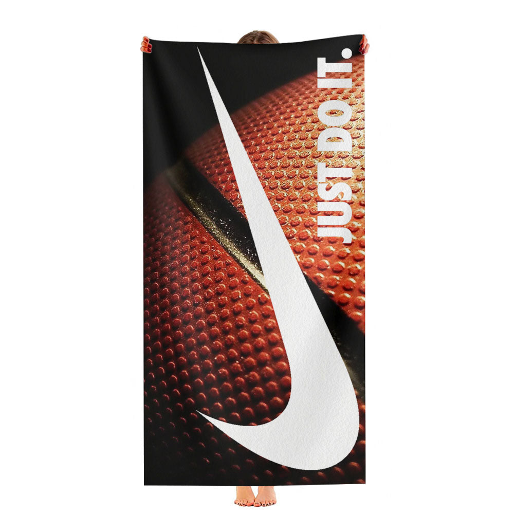 Nike Just Do It Glitter Basket Ball Ultra-Soft Luxury Bathroom Towels