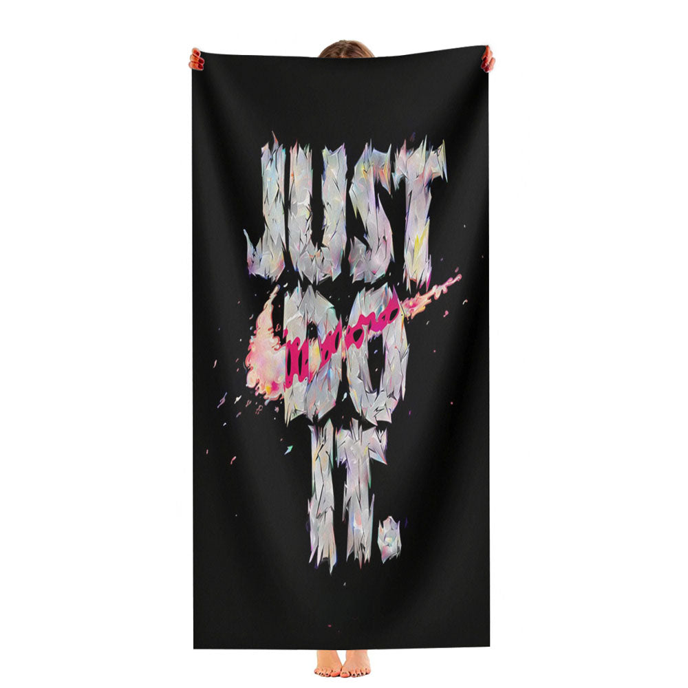 Nike Just Do It Graffiti White Logo Ultra-Soft Luxury Bathroom Towels