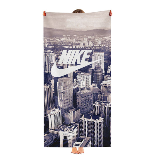 Nike Logo City Skyline Ultra-Soft Luxury Bathroom Towels