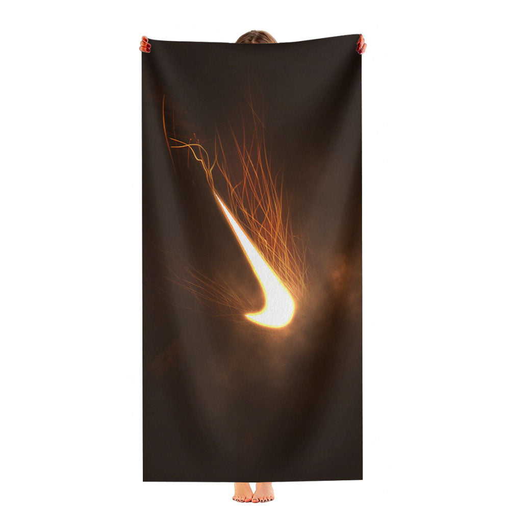 Nike Logo Fire Mode Ultra-Soft Luxury Bathroom Towels