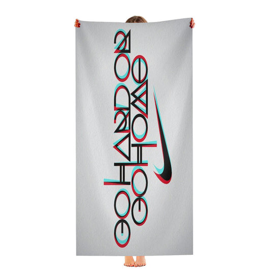 Nike Logo Go Hard Or Go Home Quote Ultra-Soft Luxury Bathroom Towels