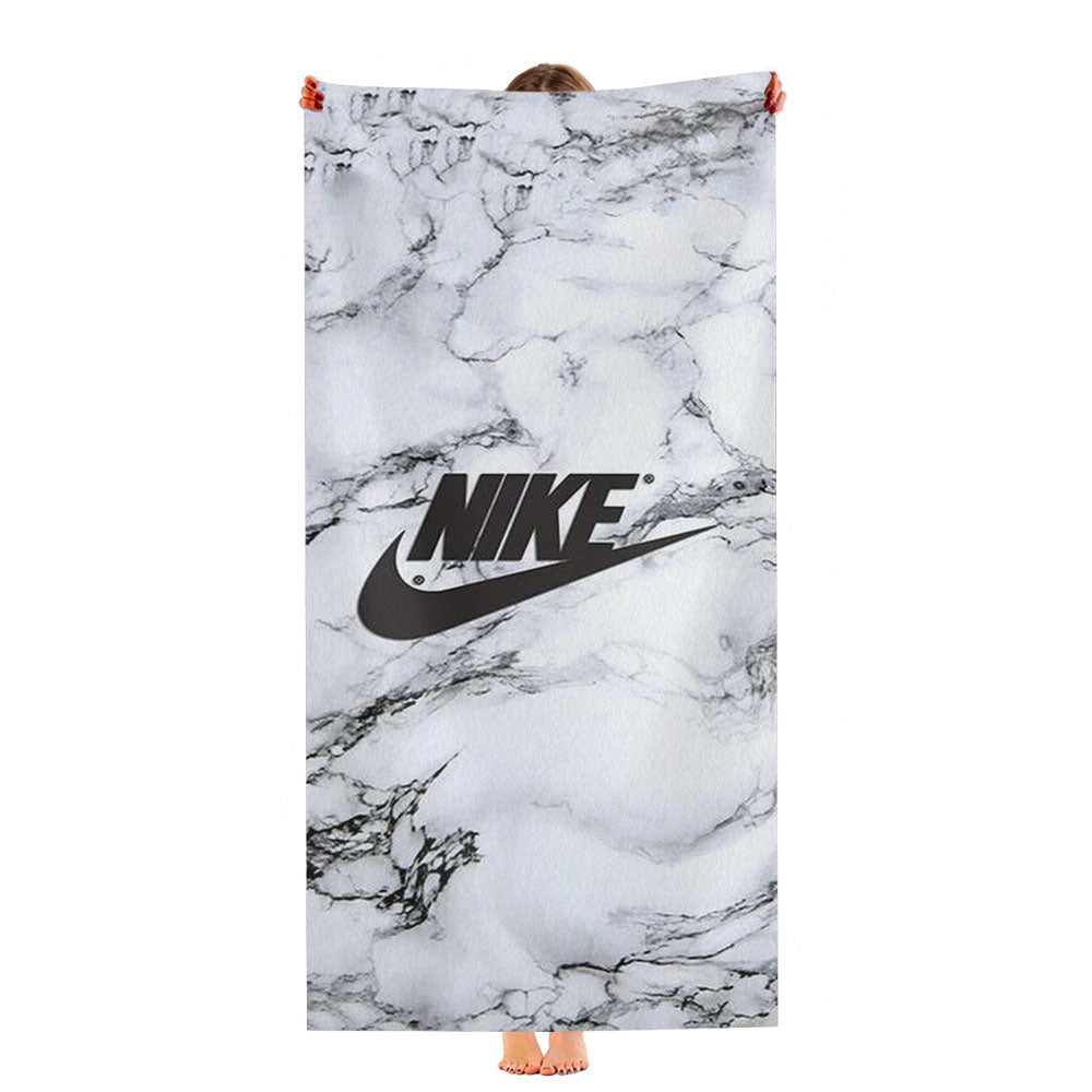 Nike Logo Marble Ultra-Soft Luxury Bathroom Towels