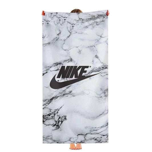 Nike Logo Marble Ultra-Soft Luxury Bathroom Towels