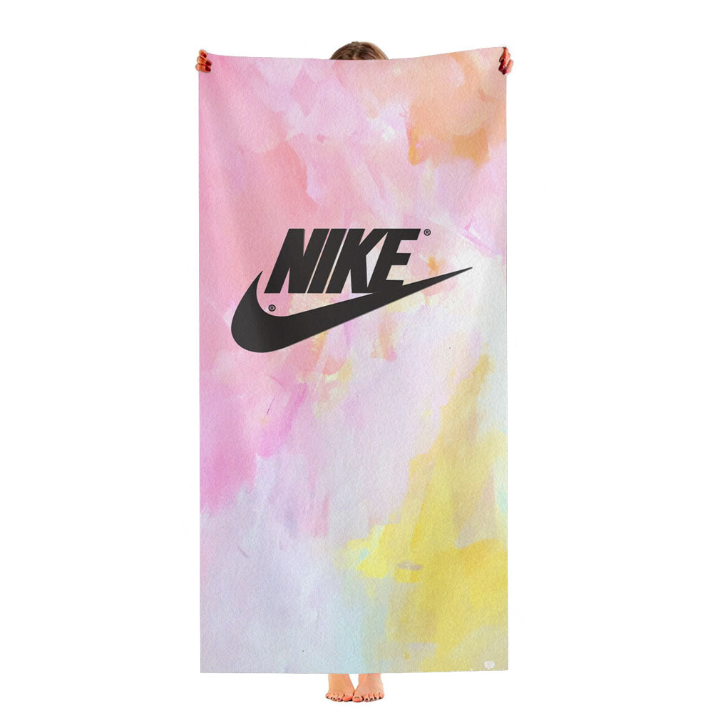Nike Logo Watercolor Ultra-Soft Luxury Bathroom Towels