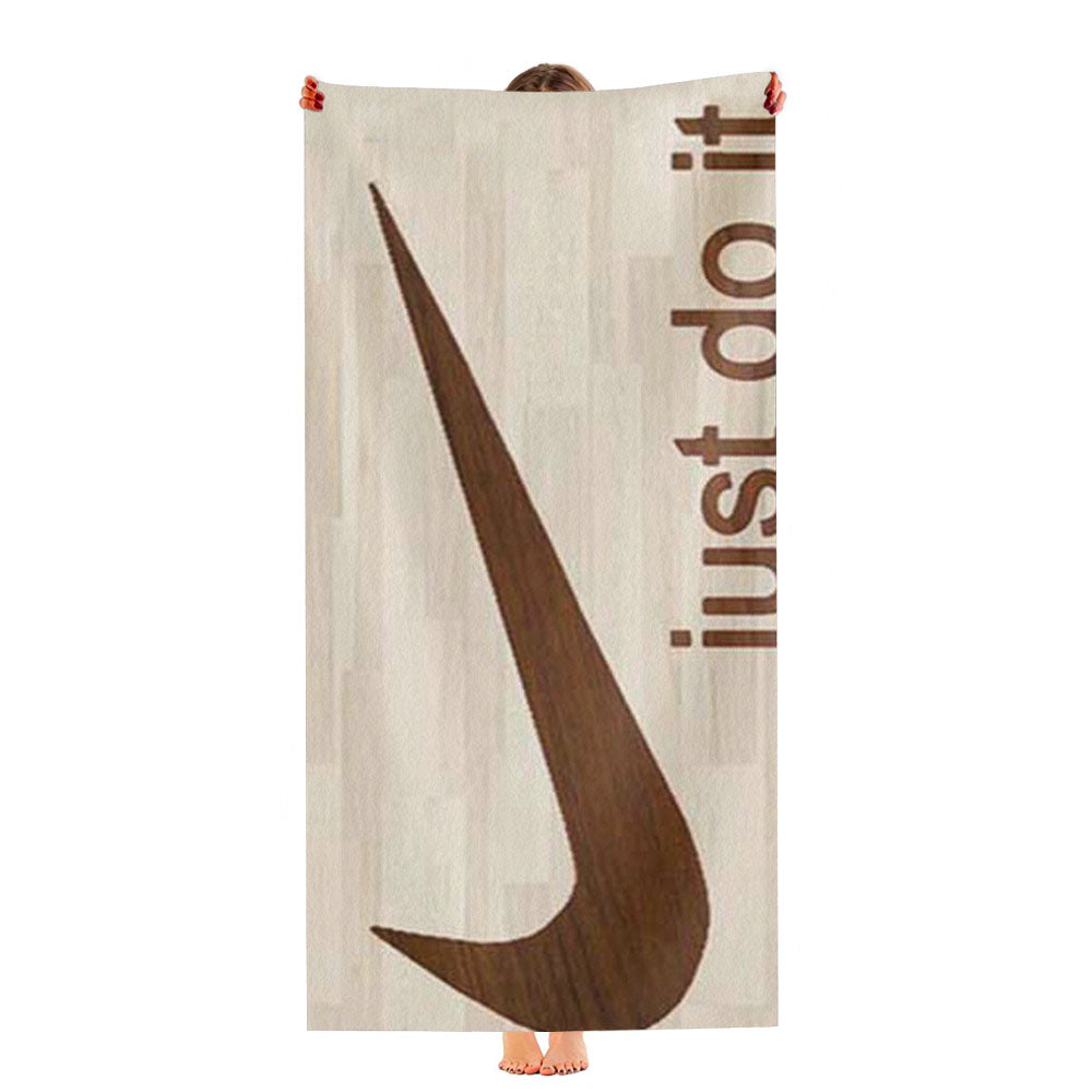 Nike Logo Wooden 2 Ultra-Soft Luxury Bathroom Towels