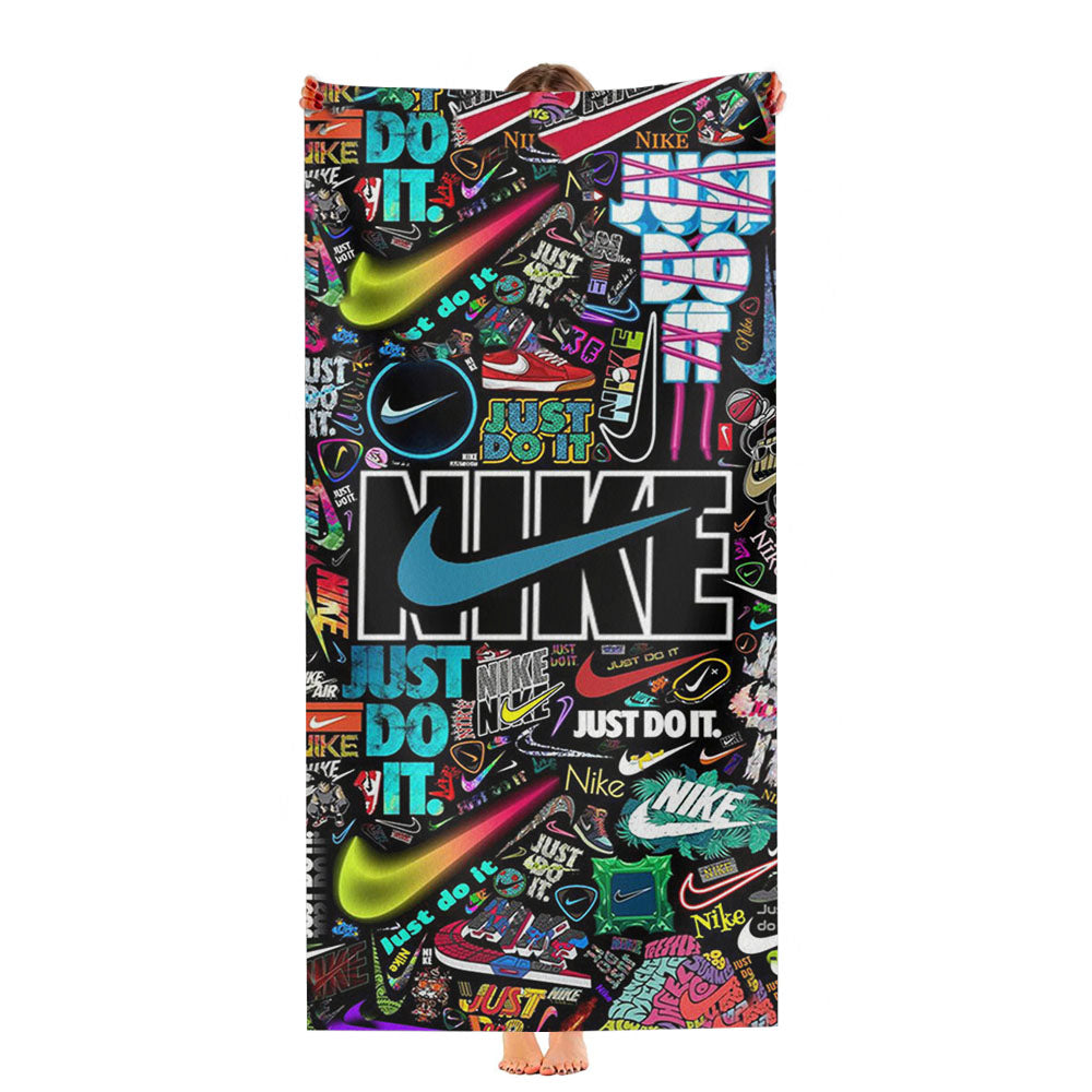 Nike Sticker Collage Ultra-Soft Luxury Bathroom Towels