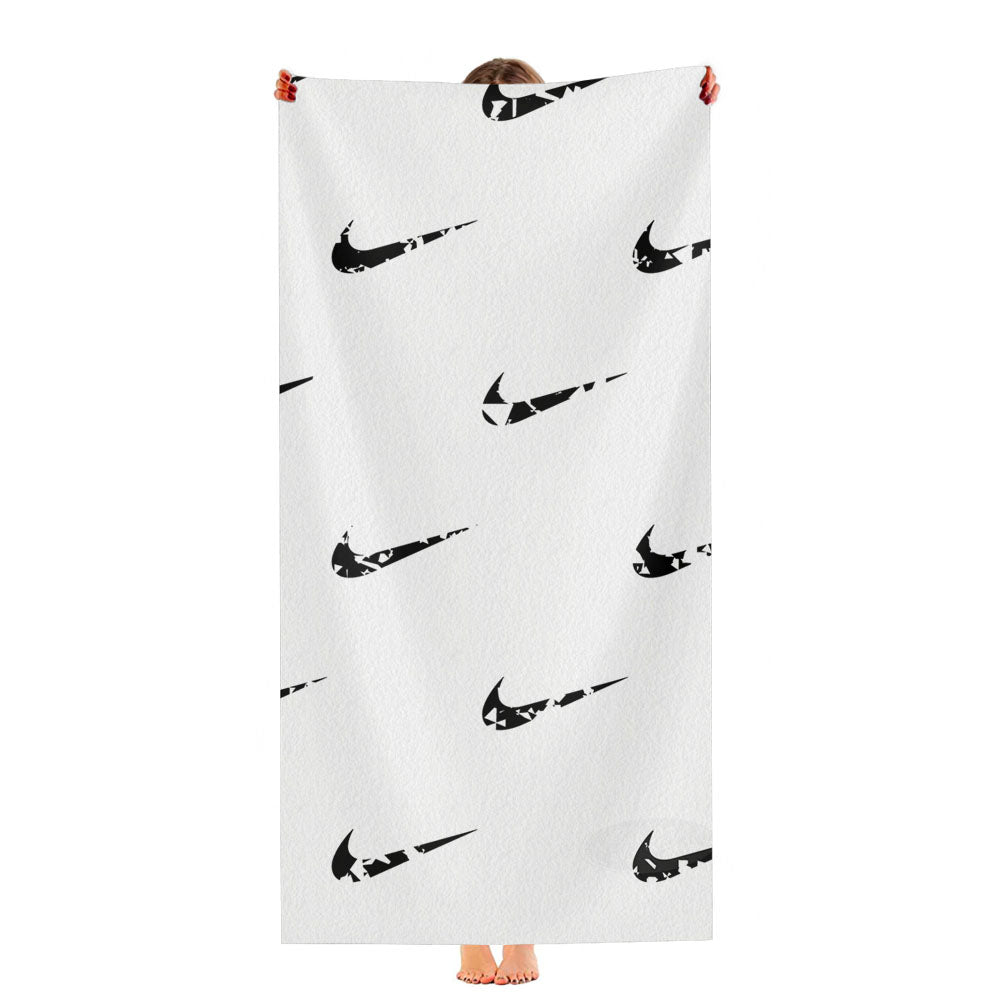 Nike Wallpaper Pattern Ultra-Soft Luxury Bathroom Towels