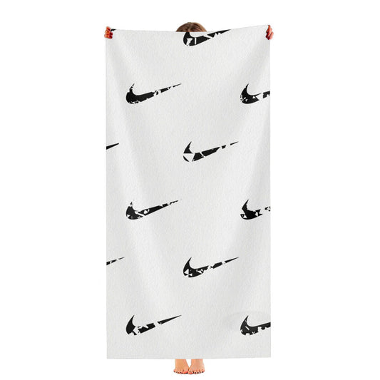 Nike Wallpaper Pattern Ultra-Soft Luxury Bathroom Towels