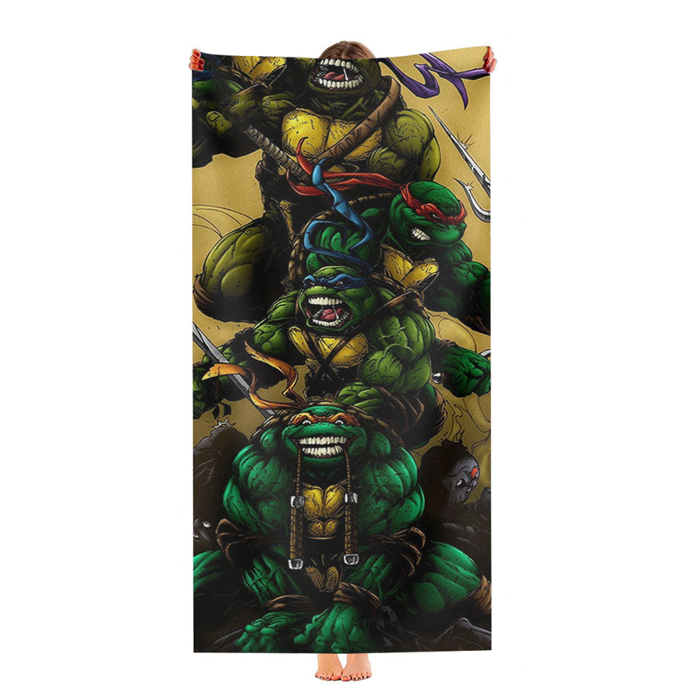 Ninja Turtles Cartoon Ultra-Soft Luxury Bathroom Towels