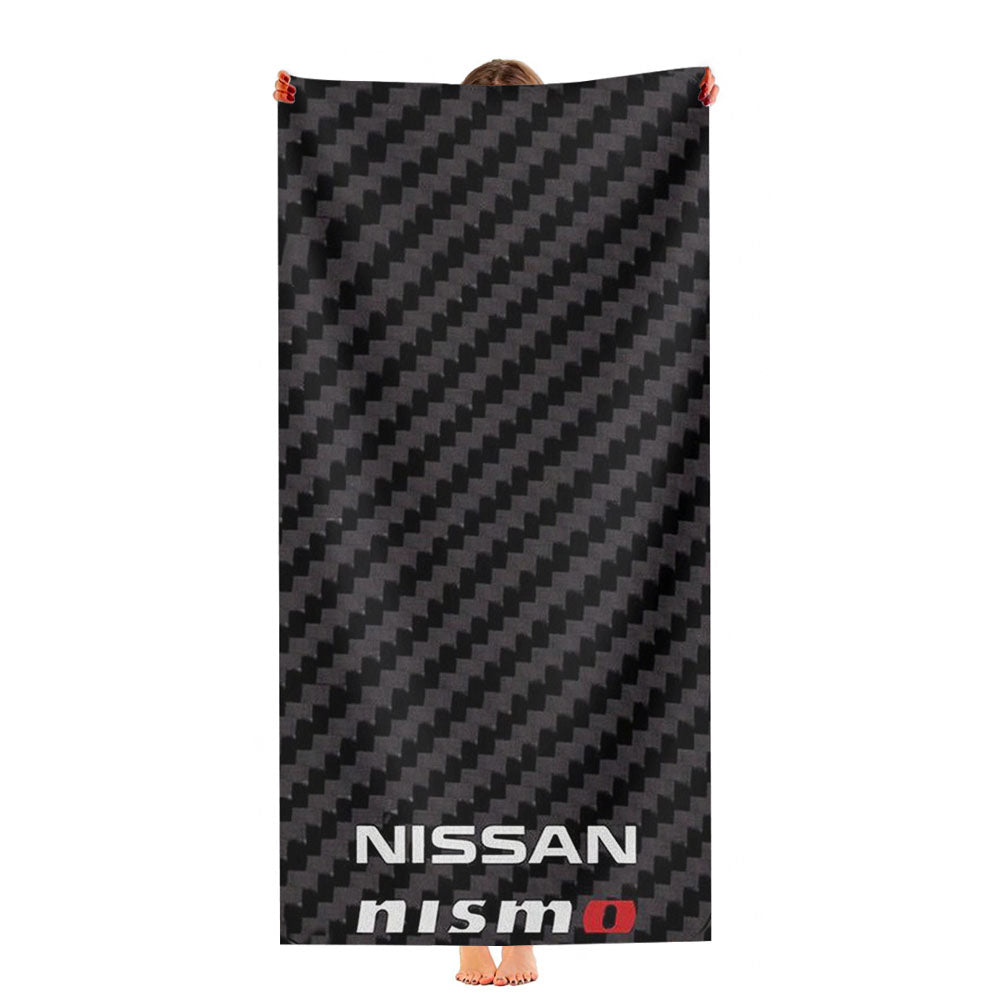 Nissan Nismo Jdm Style Carbon Fiber Ultra-Soft Luxury Bathroom Towels