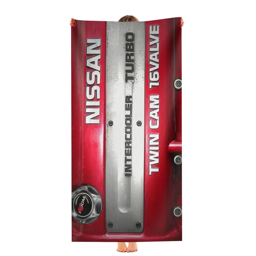 Nissan Sr20Det Jdm Engine Ultra-Soft Luxury Bathroom Towels