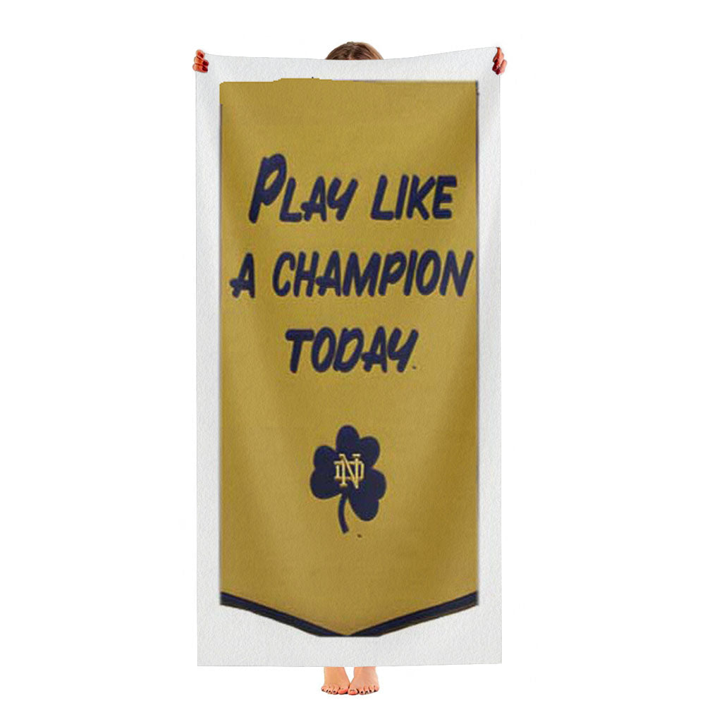 Notre Dame Championship Banner Ultra-Soft Luxury Bathroom Towels