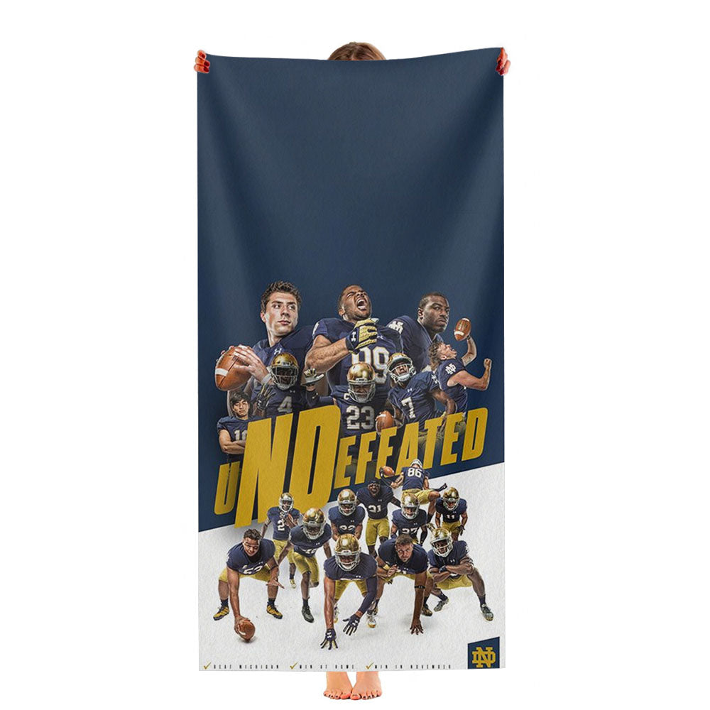 Notre Dame Undefeated Wallpapers Ultra-Soft Luxury Bathroom Towels