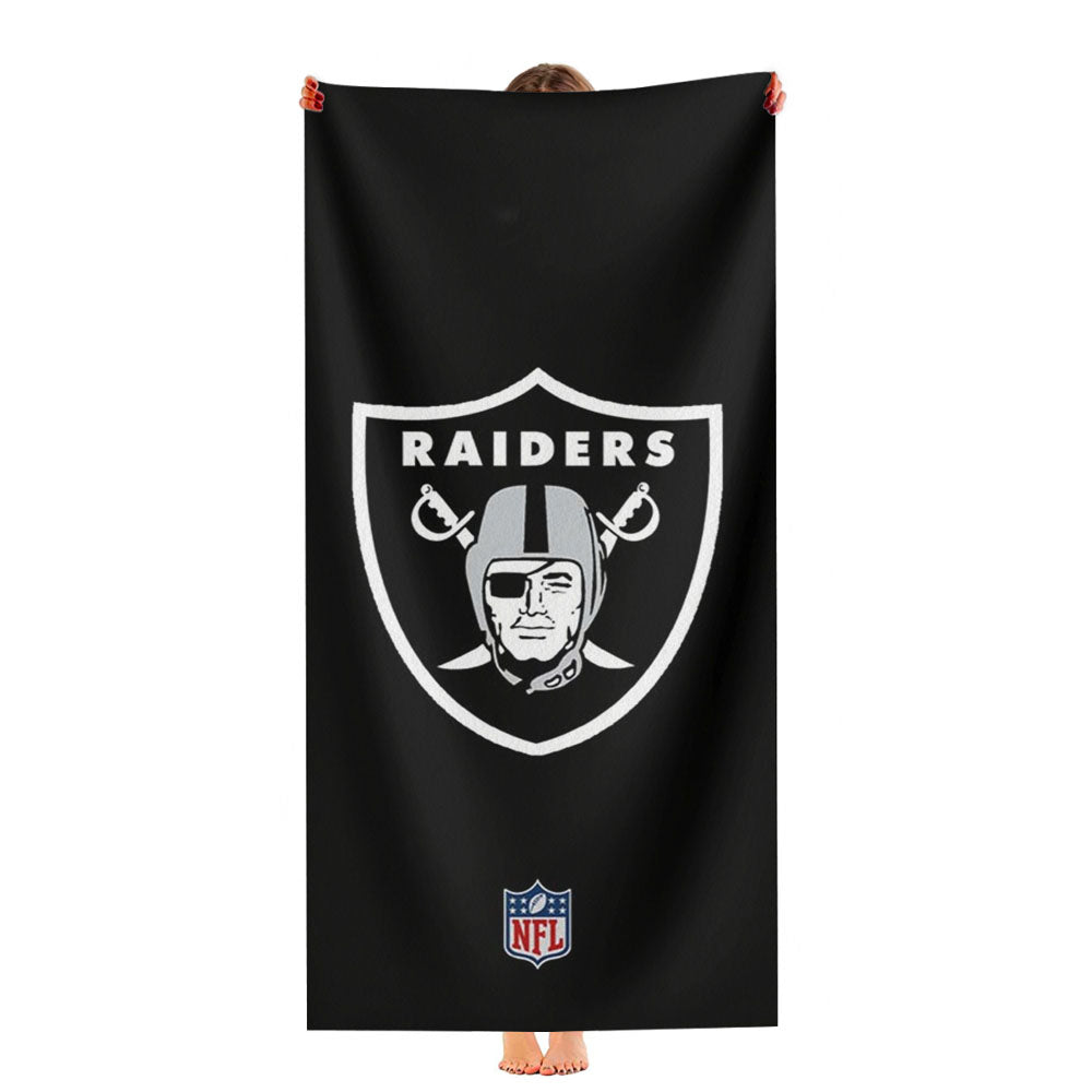 Oakland Raiders American Football Rz 1 Ultra-Soft Luxury Bathroom Towels