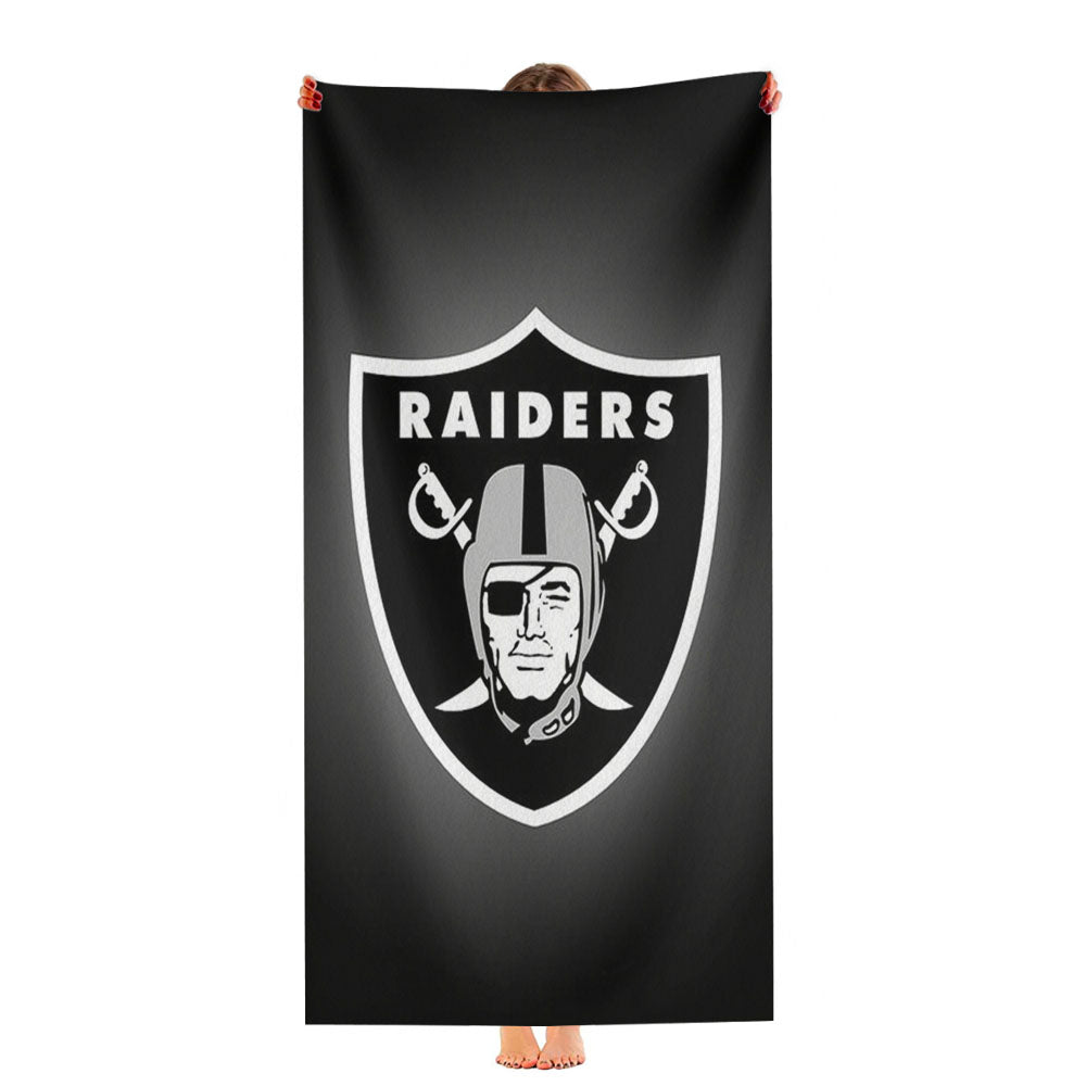 Oakland Raiders Emblem Ultra-Soft Luxury Bathroom Towels