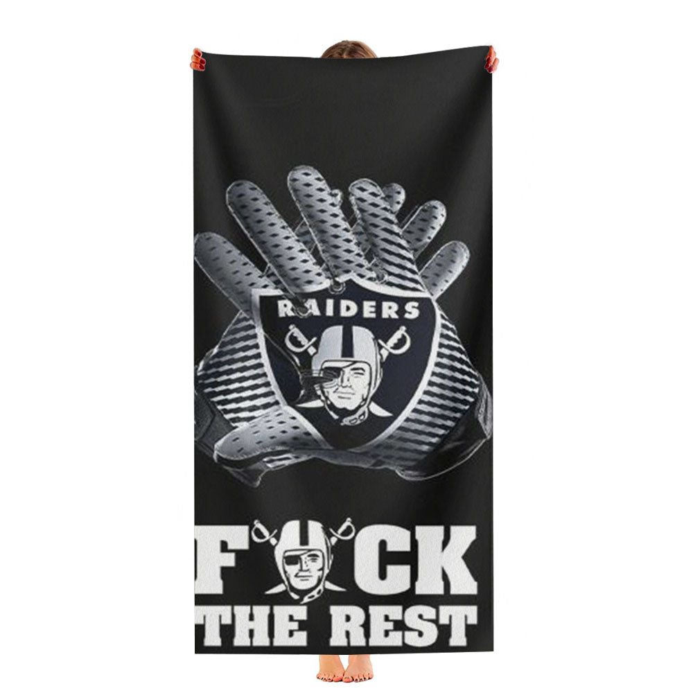 Oakland Raiders The Rest Ultra-Soft Luxury Bathroom Towels