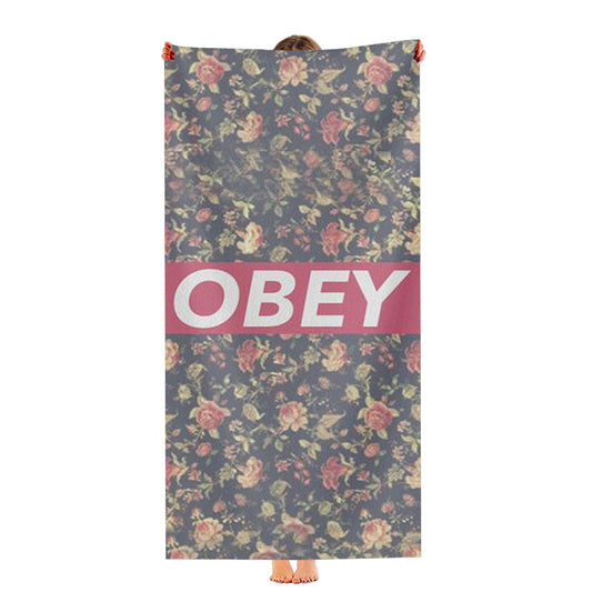Obey Floral Ultra-Soft Luxury Bathroom Towels