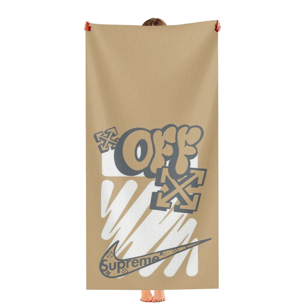 Off White Nike Logo Ultra-Soft Luxury Bathroom Towels