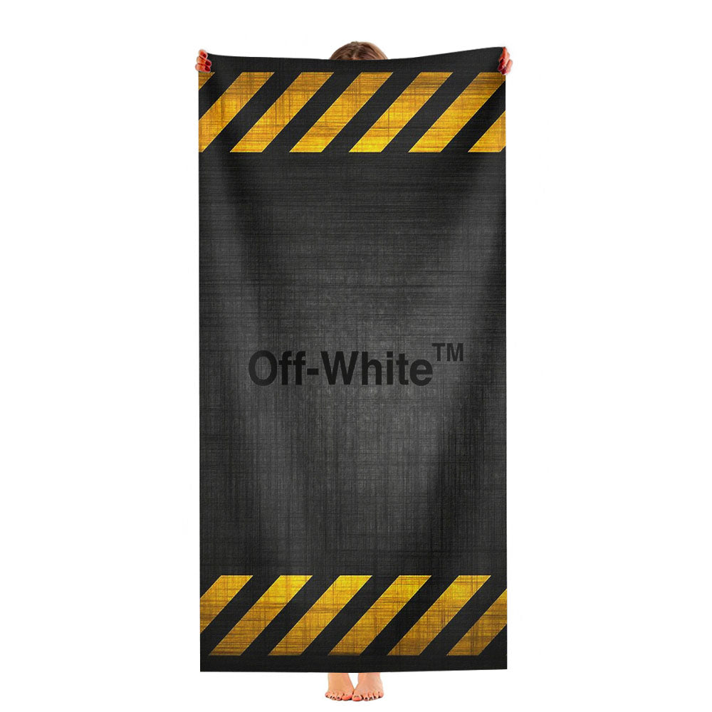 Off White Police Line Ultra-Soft Luxury Bathroom Towels