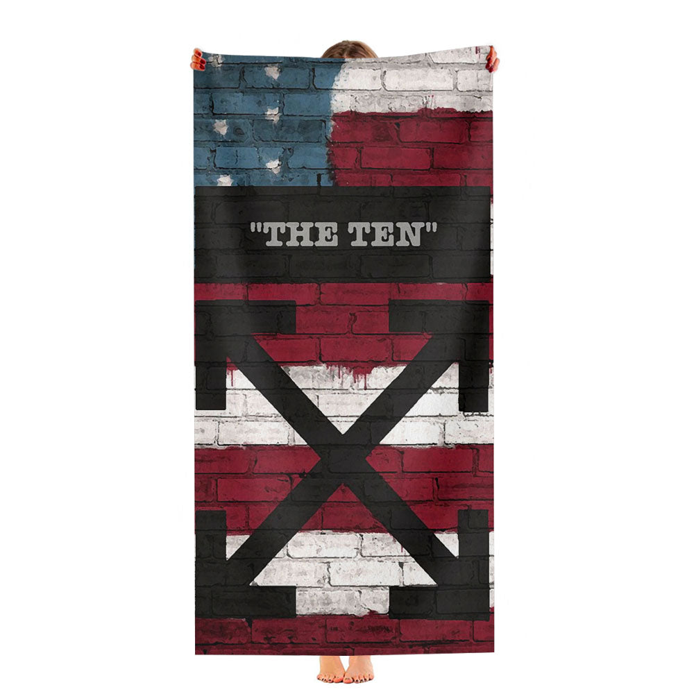 Off White The Ten X Usa Flag Ultra-Soft Luxury Bathroom Towels