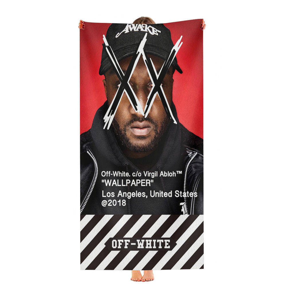 Off White Virgil Abloh Ultra-Soft Luxury Bathroom Towels