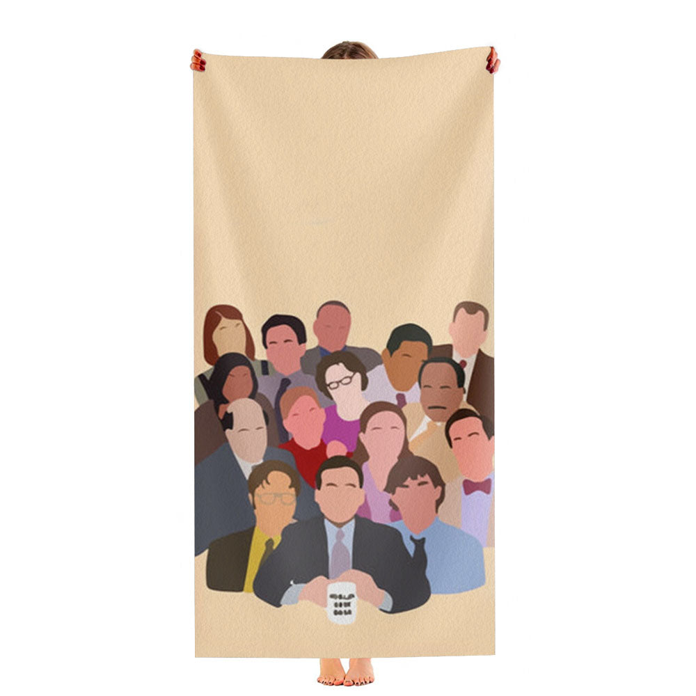 Office Characters Ultra-Soft Luxury Bathroom Towels