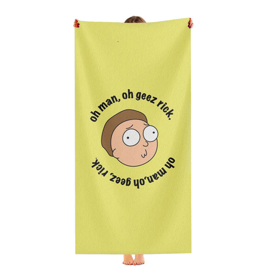 Oh Man, Oh Geez Rick - Ram Ultra-Soft Luxury Bathroom Towels