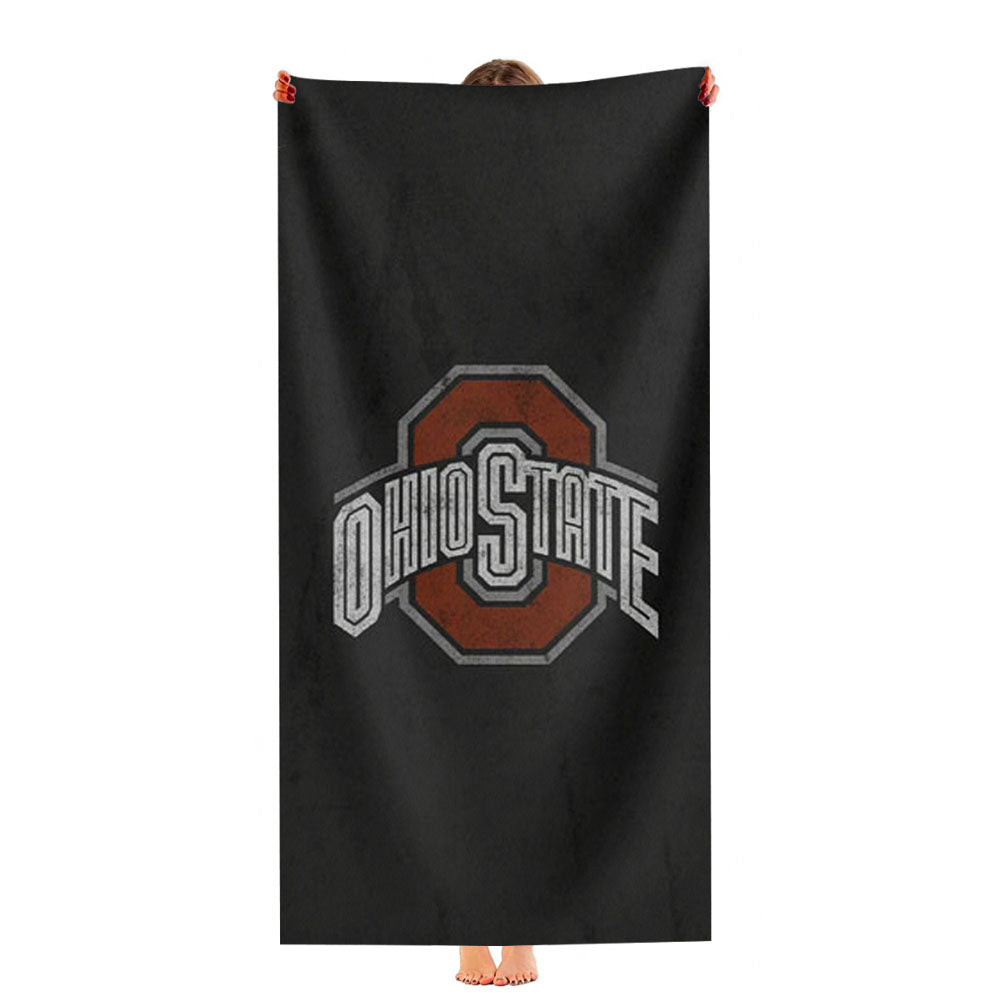 Ohio State Art Ultra-Soft Luxury Bathroom Towels