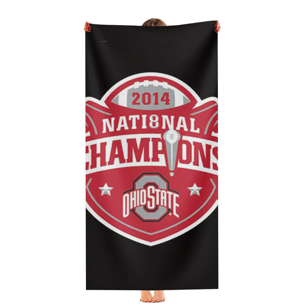 Ohio State Champ Logo Ultra-Soft Luxury Bathroom Towels