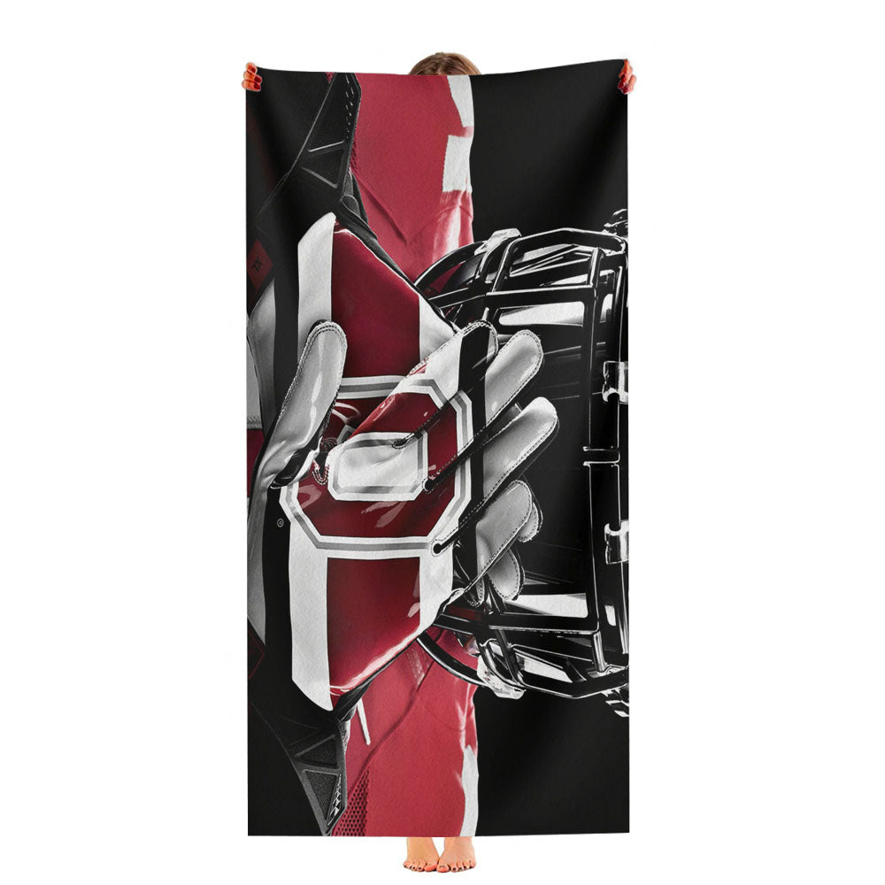 Ohio State Football Ultra-Soft Luxury Bathroom Towels