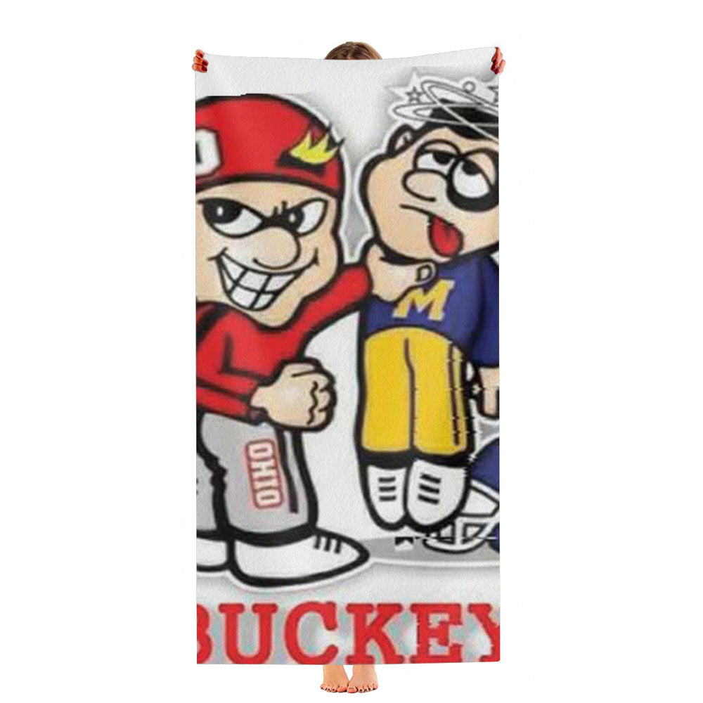 Ohio State Go Buckeyes Ultra-Soft Luxury Bathroom Towels