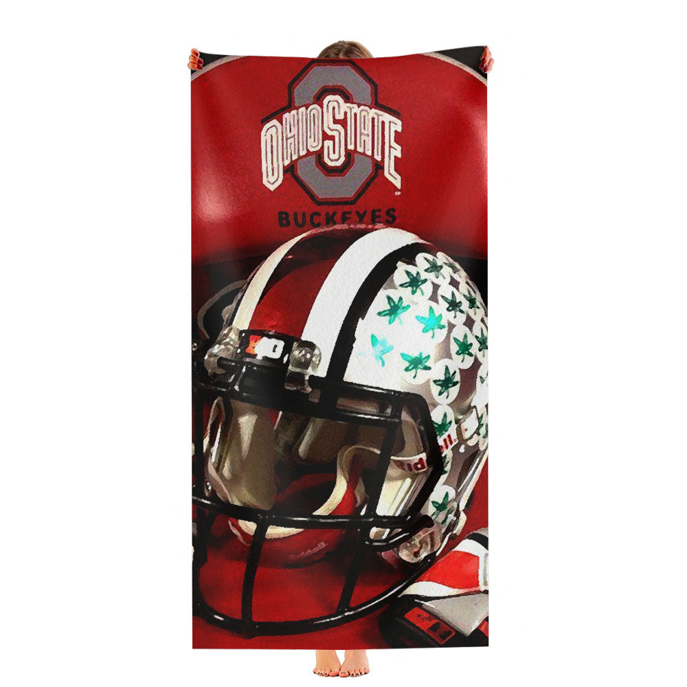 Ohio State Watch Buckeyes Fossil Mens Ultra-Soft Luxury Bathroom Towels