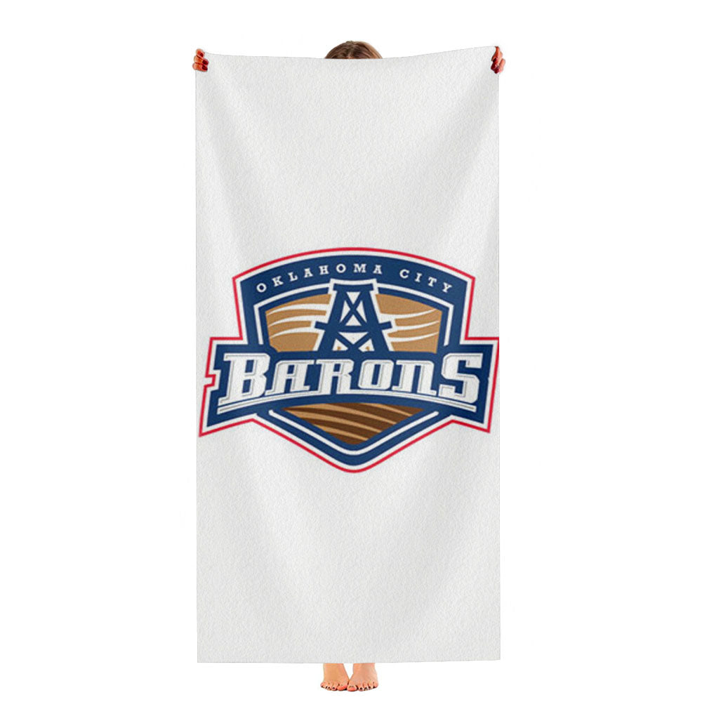 Oklahoma City Barons Art Ultra-Soft Luxury Bathroom Towels